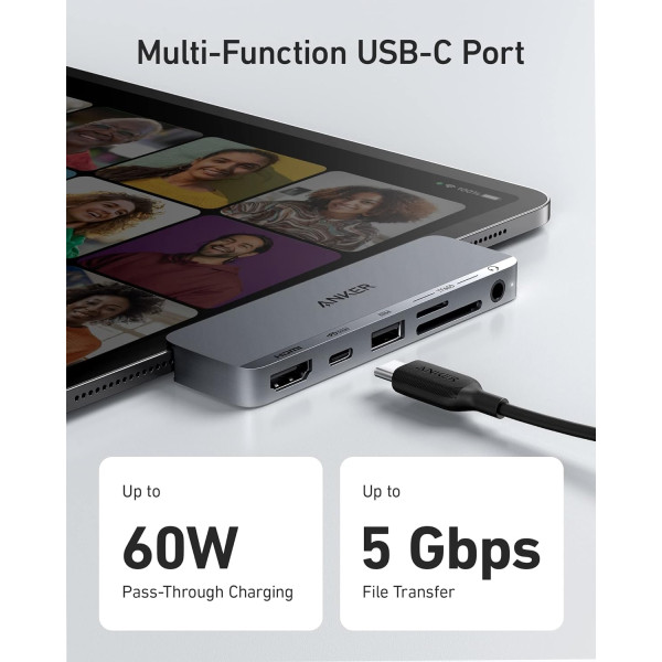 Anker 541 USB-C Hub 6-in-1 For iPad