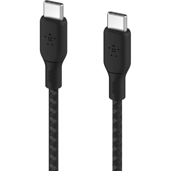 Belkin BoostCharge Braided USB-C to USB-C Cable 100W 2M