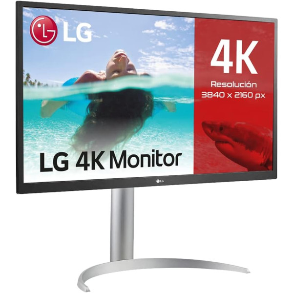 LG 27UP550N-W 27 inch 4K UHD IPS Monitor with USB-C Port