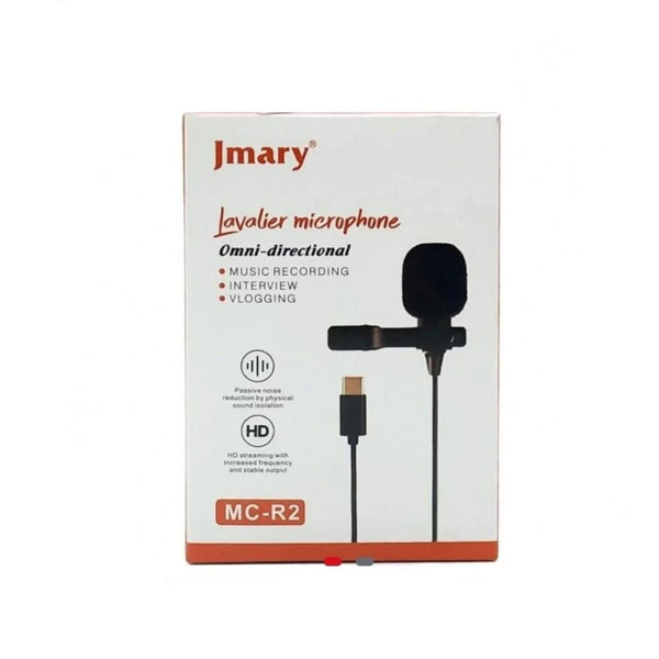 Jmary MC-R2 USB C Lavalier Omnidirectional Microphone 