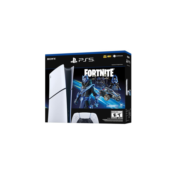 Sony PlayStation 5 Slim Console Digital Edition - Fortnite Cobalt Star Bundle