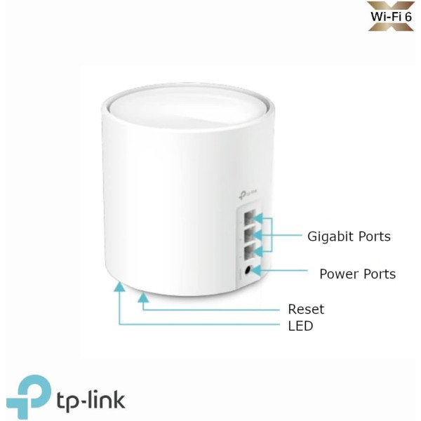 TP-Link Deco X50 AX3000 Whole Home Mesh WiFi 6 Unit - 3 Pack