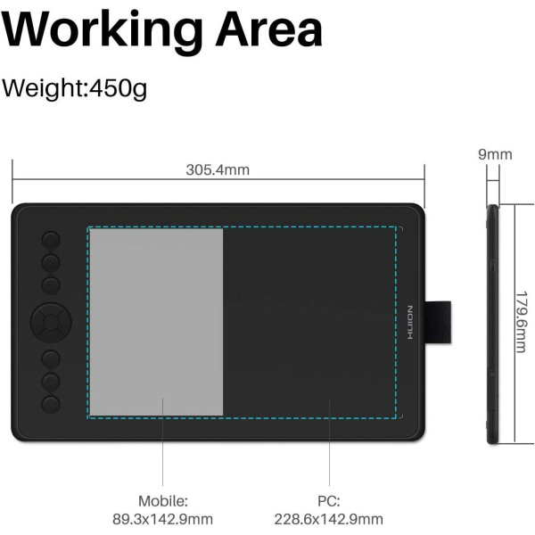 Huion Inspiroy Ink H320M LCD Drawing Pen Tablet 