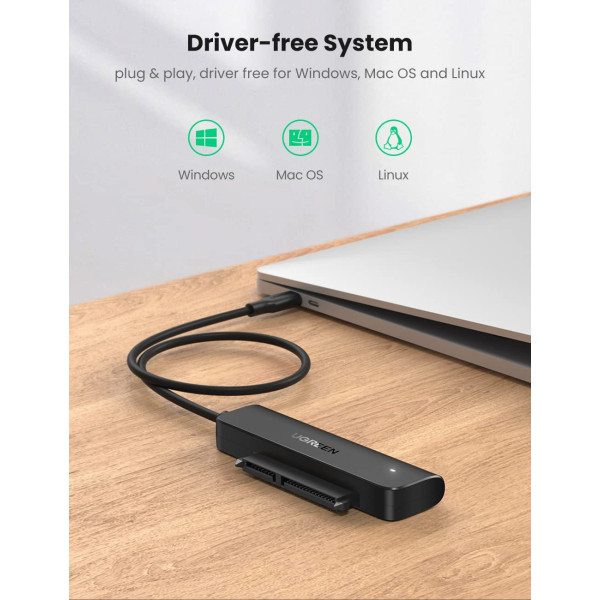 Ugreen USB C to Sata Adapter External Hard Drive Reader 