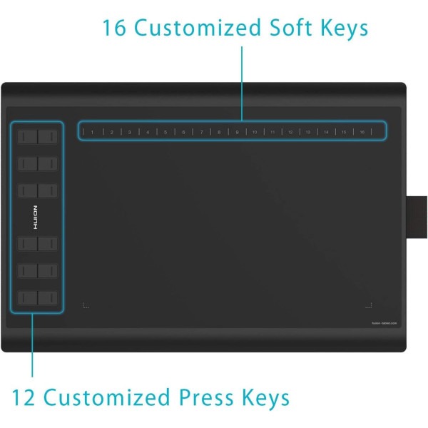 Huion Inspiroy H1060P Graphics Drawing Tablet 10 x 6.25 inches 