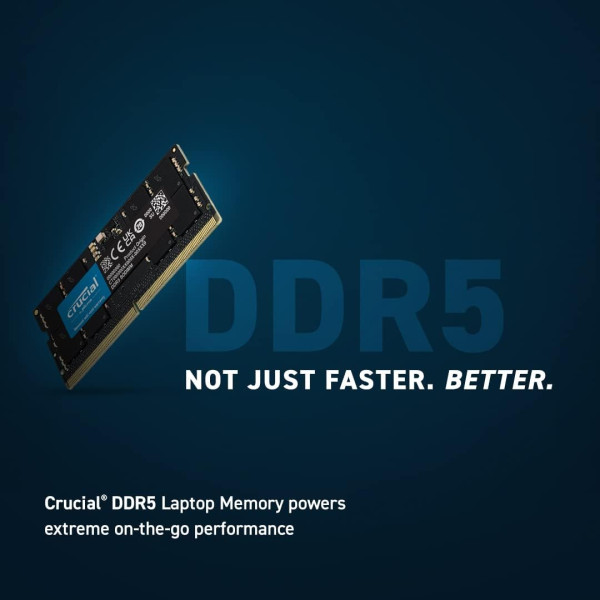 Crucial RAM 8GB DDR5 4800MHz CL40 Laptop Memory