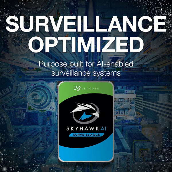 Seagate Skyhawk AI 10TB Surveillance Internal Hard Drive 