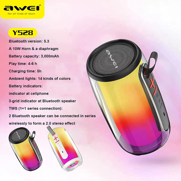 AWEI Y528 RGB Portable Bluetooth Speaker