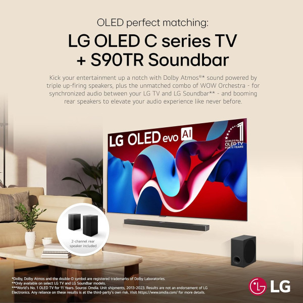 LG S90T 7.1.3-Channel Soundbar with Dolby Atmos