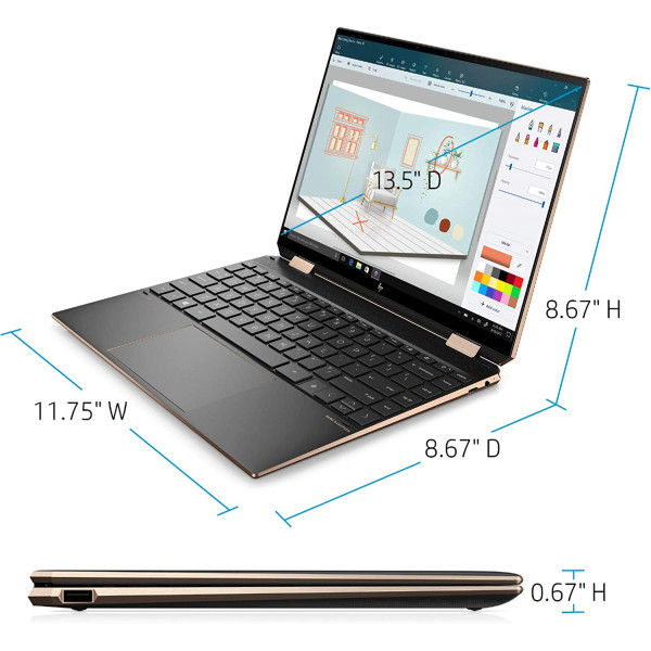 HP Spectre 14 2-in-1 Laptop Intel Core i7-1165G7 16GB RAM 1TB SSD