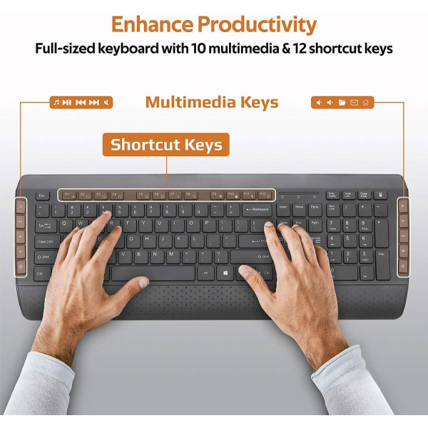 Promate ProCombo-10 Wireless Keyboard & Mouse Combo