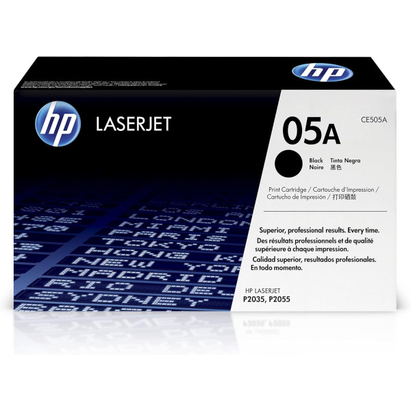 HP 05A Black Original LaserJet Toner Cartridge - CE505A