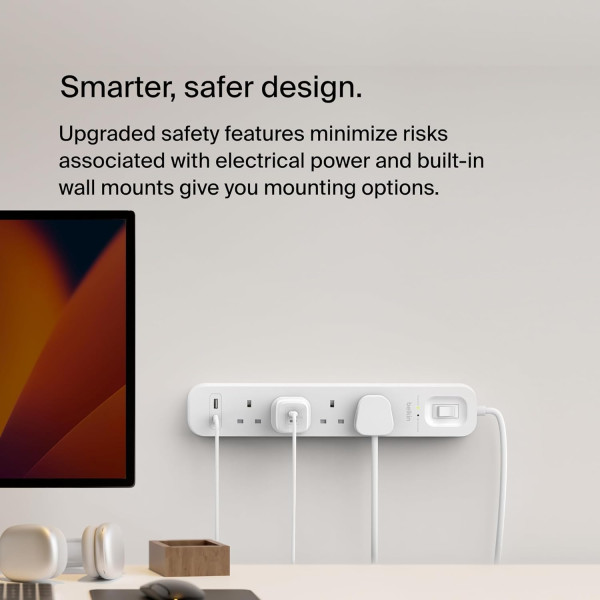 Belkin Connect Surge Protector 4-outlet with USB-C and USB-A Ports 