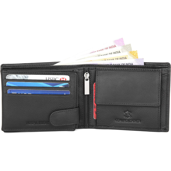 WildHorn Napa Hide Black Leather Men's Wallet