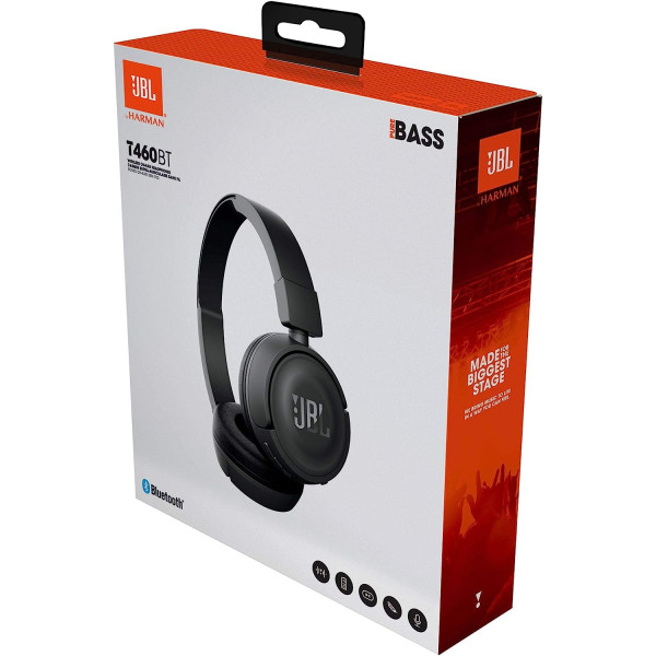 JBL T460BT Extra Bass Wireless On-Ear Headphones