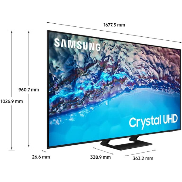 Samsung BU8100 75 inch Crystal UHD 4K Smart TV