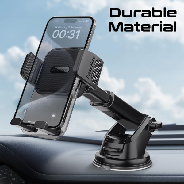 Promate TransHold-EXT Car Phone Holder with Suction