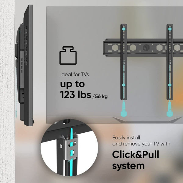 Onkron FM5 32″- 55″ Ultra-Thin Fixed TV Wall Mount 