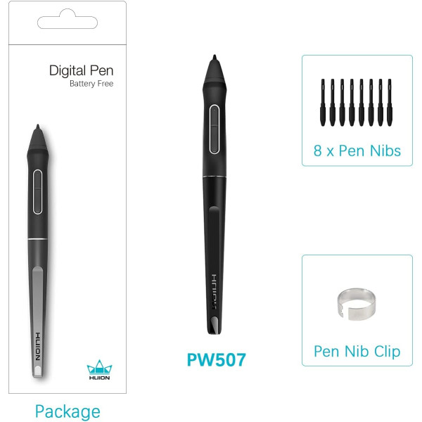 Huion PW507 Battery-Free Stylus for Huion Kamvas PRO