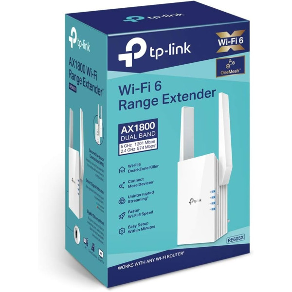 TP-Link RE605X AX1800 Wi-Fi 6 Range Extender