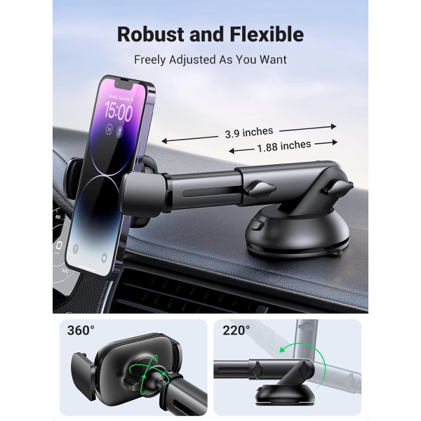 Ugreen Gravity Phone Holder with Suction Cup - LP200