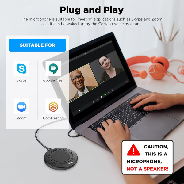 BOYA Blobby USB Conference Microphone with Wireless Charger