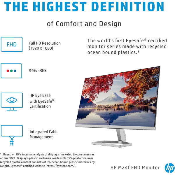 HP M24f 23.8 inch Full HD IPS Slim Monitor