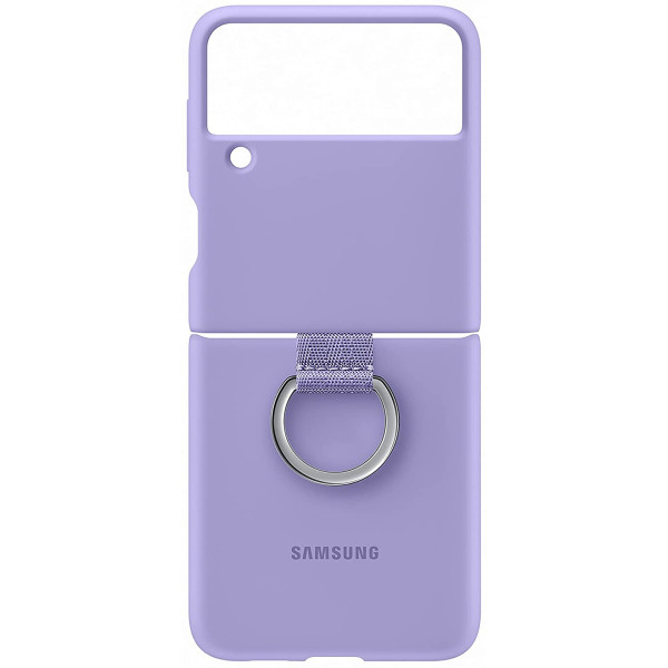 Samsung Silicone cover with ring for Galaxy Z Flip3 5G