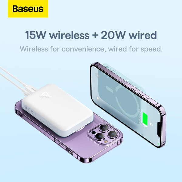 Baseus Magnetic Mini 10000mAh Wireless Powerbank 20W