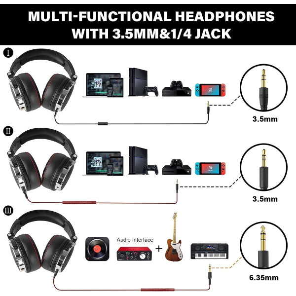 OneOdio Studio Pro-50 Wired Over Ear Headphones 