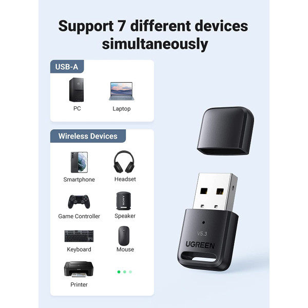 UGREEN USB Bluetooth 5.3 Adapter for PC