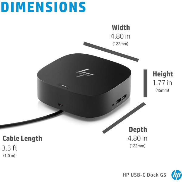 HP USB-C Dock G5 8 in1 Docking Station