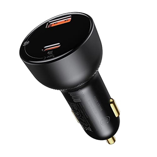 Baseus Superme Digital Display PPS Dual Quick Car Charger - 100W