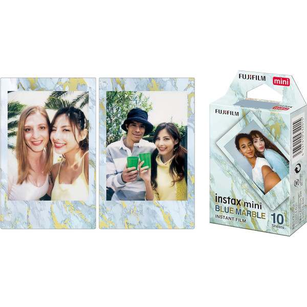 Fujifilm Instax Mini Blue Marble Instant Film - 10 Pack