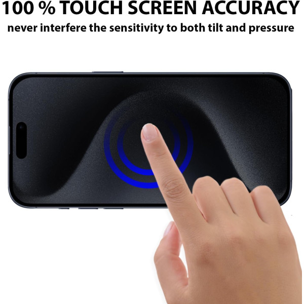 Anti-Glare Privacy Glass Screen Protector for iPhone 16 Plus