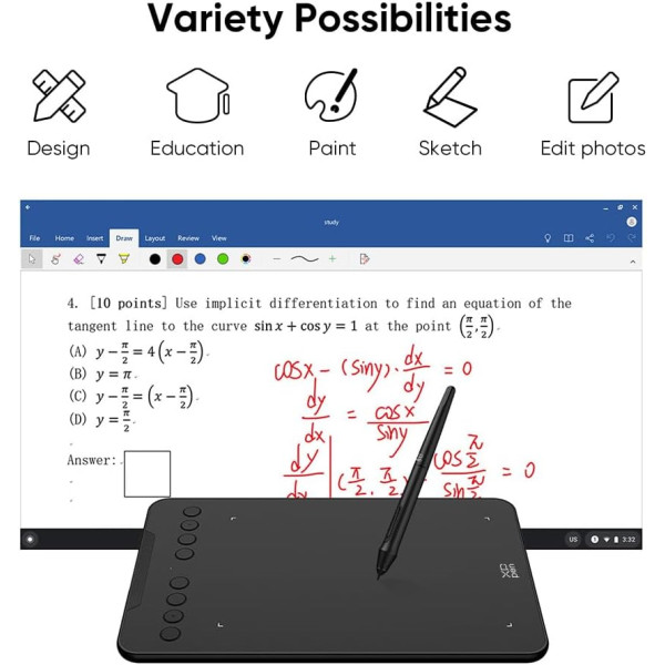 XP-PEN Deco 01 V3 10 inch Graphics Drawing Tablet