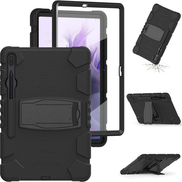 Samsung Galaxy Tab S7+/S7 FE+ 3-in-1 Shockproof Heavy Duty Cover Case