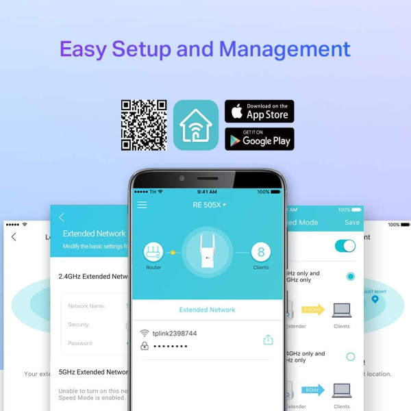 TP-Link RE505X AX1500 Wi-Fi 6 Range Extender