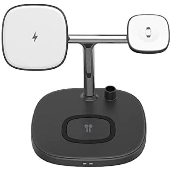 WIWU M8 Power Air 15W 4 In 1 Wireless Charger - Black