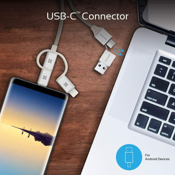 Promate UniLink-Trio 3-in-1 Charging & Data Cable