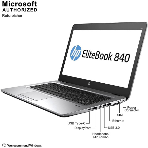 HP EliteBook 840 G3 14” , Intel Core i5, 8GB RAM, 256GB SSD ( Refurbished)