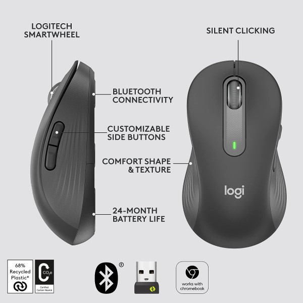 Logitech Signature M650 L Left Wireless Mouse