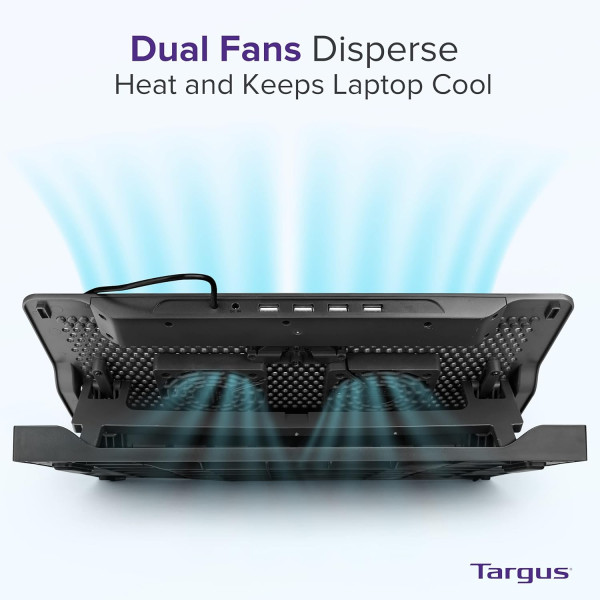 Targus Chill Mat Plus Laptop Cooling Pad with 4-Port 2.0 Hub