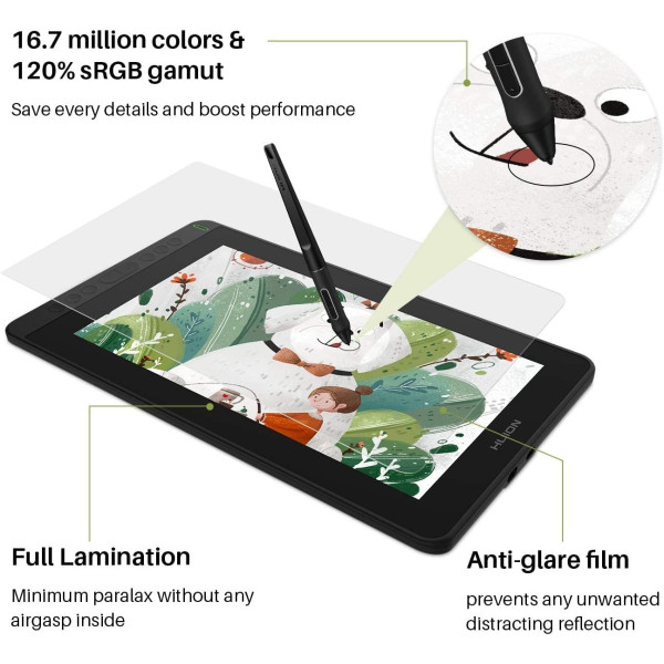 Huion Kamvas 12 Graphics Drawing Pen Display Tablet