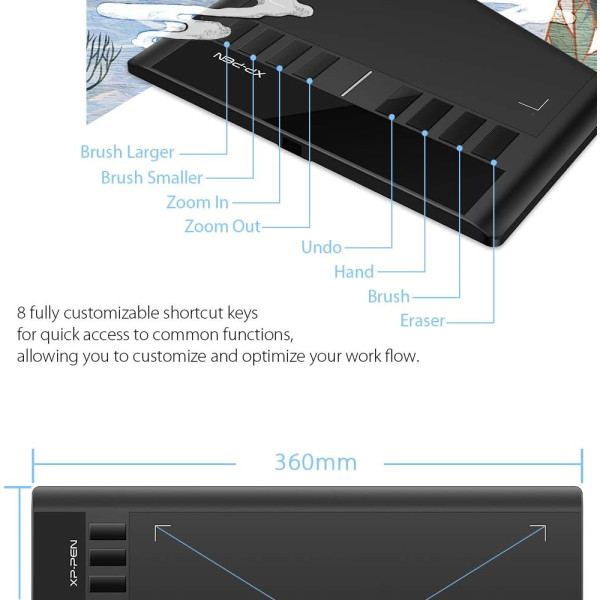 XP-PEN Star 03 V2 Graphics Drawing Tablet 12"