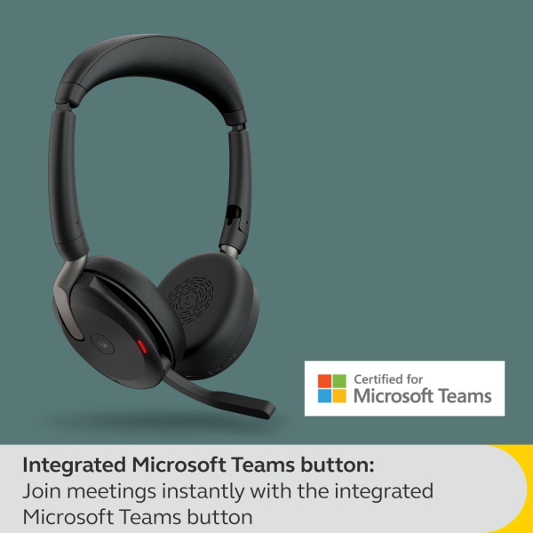 Jabra Evolve2 65 Flex Wireless Stereo Headset (Microsoft Teams)