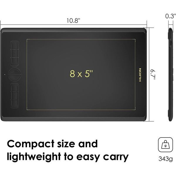 Huion Inspiroy H580X Graphics Drawing Tablet 