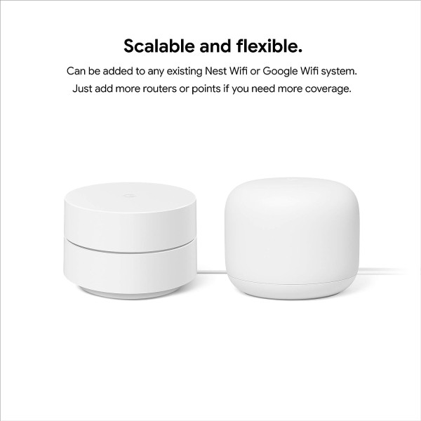 Google Nest Wifi Router and Point