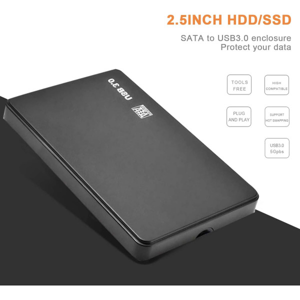 Universal USB 3.0 Mobile 2.5 inch SATA Hard Drive Enclosure