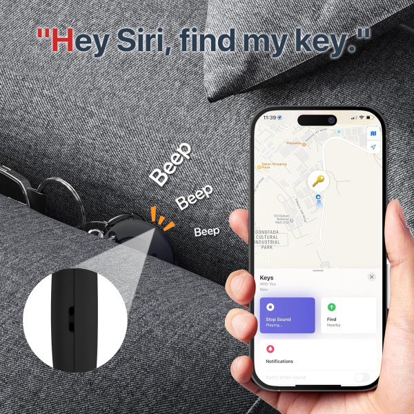 MiLi Bluetooth Tracker Tag for iOS - 1 Pack